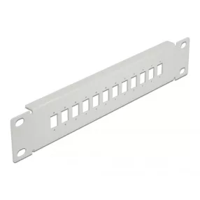   Delock 10  optikai szálas patch panel 12 portos SC Simplex / LC Duplex-hez 1U szürke (DL-66803)