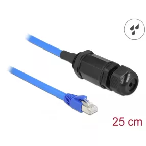   Delock Cat.6 vízhatlan RJ45 apa - RJ45 anya kábel tömszelencével (DL-66808)