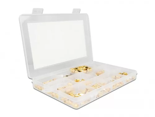 Delock 120 darabos krimp doboz 50 Ohm SMA, SMB és RP-SMA csatlakozókkal (DL-66812)