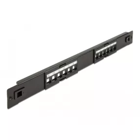   Delock 19  Keystone Patch Panel 12 portos eszközmentes (DL-66821)