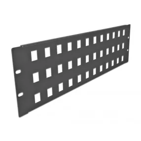   Delock 19  48 portos fekete Keystone Patch Panel 3U (DL-66838)