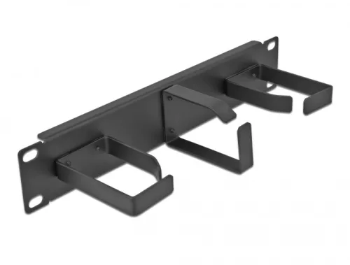 Delock 10  kábelkezelő menetpanel 3 fény hurokkal (2 db. horizontális, 1 db. vertikális irányultságú (DL-66847)