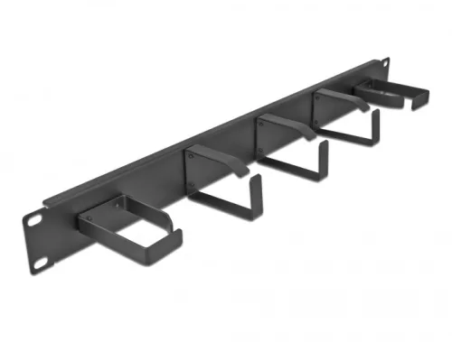 Delock 19  kábelkezelő menetpanel 5 fény hurokkal (2 db. horizontális, 3 db. vertikális irányultságú (DL-66848)