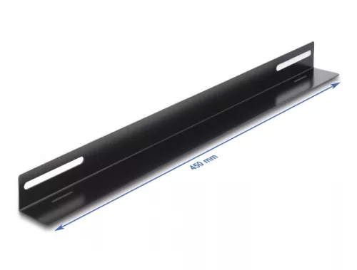 Delock 19  tartószerkezet hálózati kabinethez 450 x 40 mm méretű 2 db. (DL-66868)