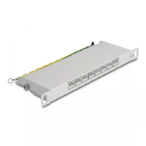   Delock 10  patch panel 8 porttal Cat.6A 0,5U szürke (DL-66871)