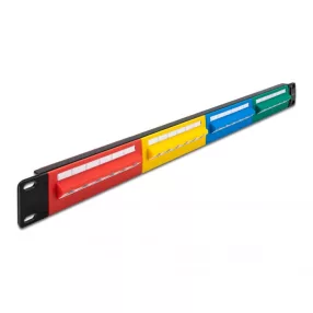   Delock 19  patch panel 24 porttal Cat.5e 1U színes (DL-66880)