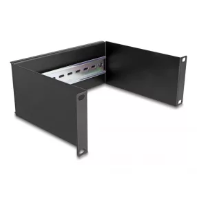 Delock 10  DIN sin panel 2U fekete (DL-66898)