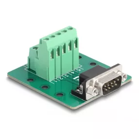   Delock D-Sub 9 tűs apa - Terminal Block DIN sínhez (DL-66907)