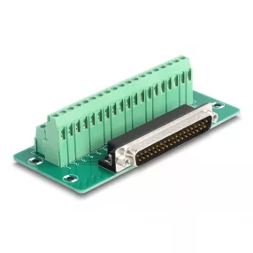   Delock D-Sub 37 tűs apa - Terminal Block DIN sínhez (DL-66913)
