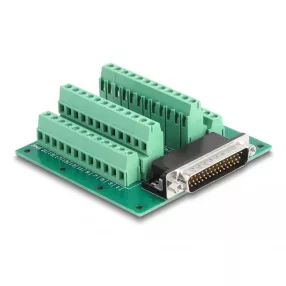   Delock D-Sub HD 44 tűs apa - Terminal Block DIN sínhez (DL-66915)