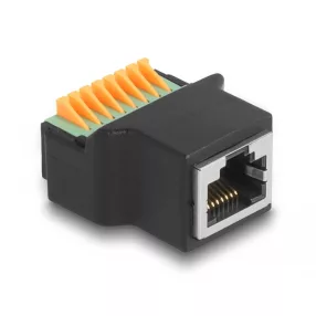   Delock RJ45 anya - terminál blokk nyomógombbal adapter (DL-66948)