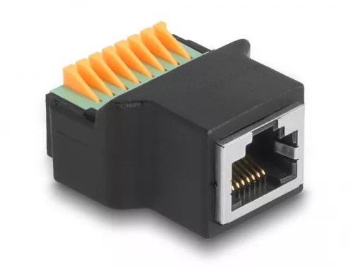 Delock RJ45 anya - terminál blokk nyomógombbal adapter (DL-66948)