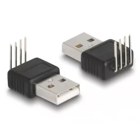   Delock Adapter A-típusú USB 2.0 apa 4 tű 90  szögben hajlítva (DL-66951)