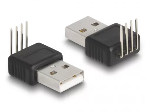 Delock Adapter A-típusú USB 2.0 apa 4 tű 90  szögben hajlítva (DL-66951)