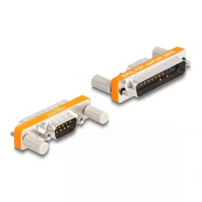   Delock Adapter D-Sub 9 tűs apa csavaranyával - D-Sub 25 tűs apa csavarokkal (DL-66980)