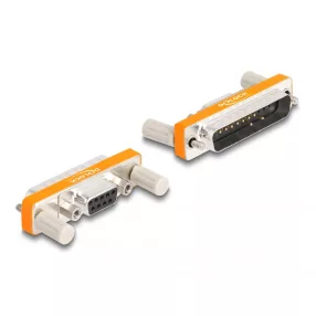   Delock Adapter D-Sub 9 tűs anya csavaranyákkal - D-Sub 25 tűs apa csavarokkal (DL-66981)