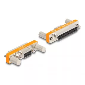  Delock Adapter D-Sub 9 tűs anya anyacsavarokkal - D-Sub 25 tűs anya csavarokkal (DL-66983)