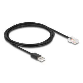   Delock UPS kommunikációs kábel A-típusú USB 2.0 - USB RJ50 2 m (DL-67016)