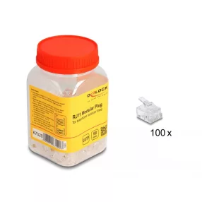 Delock RJ11 Moduláris csatlakozó 100 db. (DL-67020)