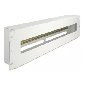   Delock 19  megszakító szalag borítással és DIN sínnel 3U fém szürke (DL-67034)