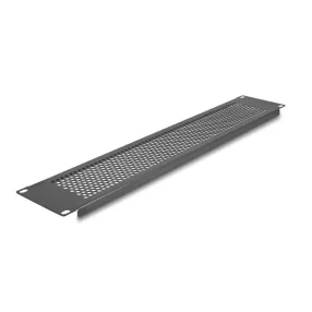 Delock 19  vakpanel kerek lyukakkal 2U fekete (DL-67036)