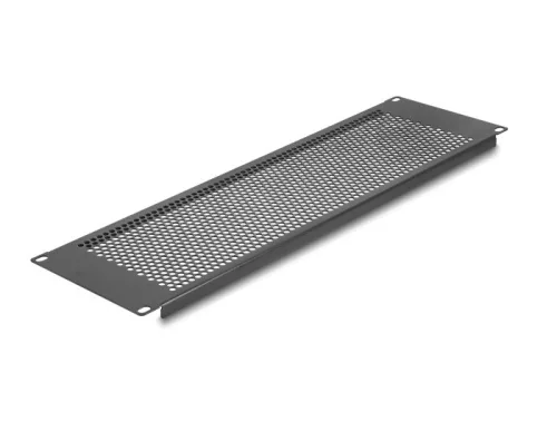 Delock 19  vakpanel kerek lyukakkal 3U fekete (DL-67037)