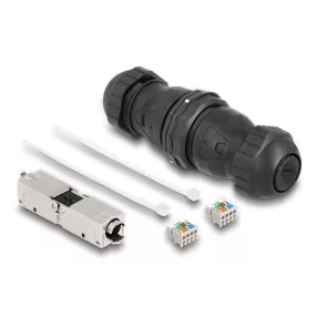   Delock Kábel csatlakoztató LSA - LSA Cat.6A IP68 por és vízhatlan fekete (DL-67045)
