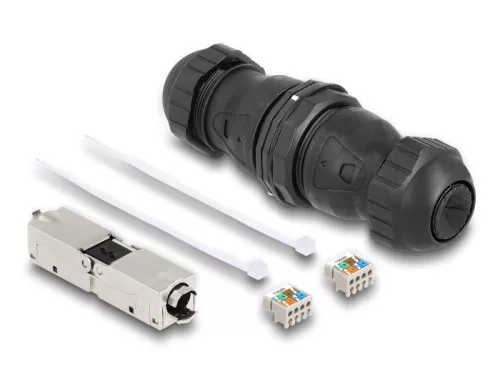 Delock Kábel csatlakoztató LSA - LSA Cat.6A IP68 por és vízhatlan fekete (DL-67045)
