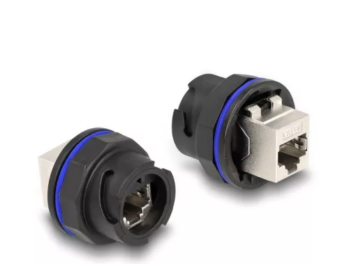 Delock RJ45 Cat.6A beépített csatlakozó fekete (DL-67048)