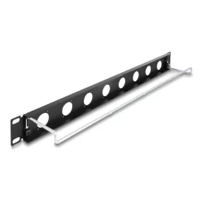   Delock 19  D-típusú patch panel húzásmentesítéssel, 8 porttal 1U fekete (DL-67059)
