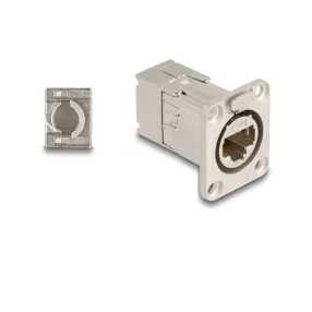   Delock D-típusú RJ45 beépített csatlakozó LSA kapcsolattal Cat.6A STP fém (DL-67064)