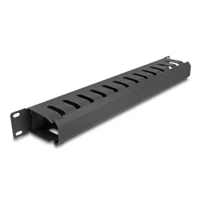   Delock 19  kábelrendező panel kefével és 2 nyílással 1U fekete (DL-67069)