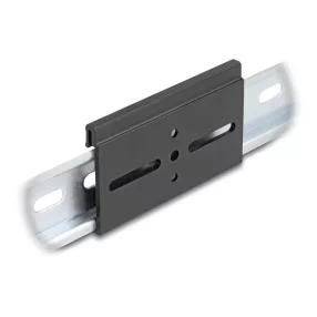   Delock Alumínium beépítő csipesz DIN sínhez 80,0 x 47,8 mm ezüst fekete (DL-67147)