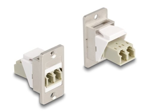 Delock Panel tartó Keystone modul optikai szál LC Duplex anya-anya kúpos