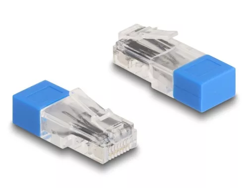 Delock RJ45 apa lezáró rezisztorral 120 Ohm kék (DL-67187)
