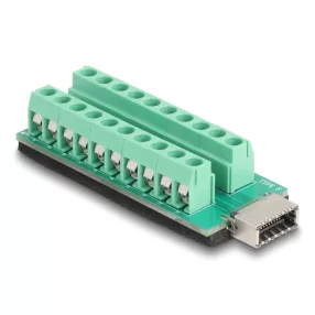   Delock USB E-típusú A kulcsos USB anya - Csatlakozóblokkos adapter 20 tűs (DL-67189)