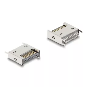   Delock 10 Gbps E-típusú A kulcs USB 20 tűs apa egyenes SMT forrasztási szereléshez (DL-67192)