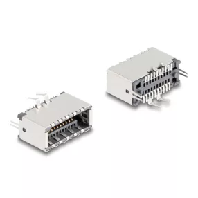   Delock E-típusú USB kulcs A 20 tűs anya függőleges SMT forrasztási szereléshez (DL-67193)