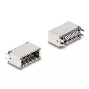   Delock E-típusú USB kulcs A 20 tűs anya függőleges SMT forrasztási szereléshez (DL-67194)