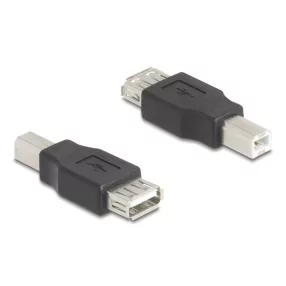   Delock USB 2.0 adapter B-típusú USB apa   A-típusú USB anya (DL-67199)