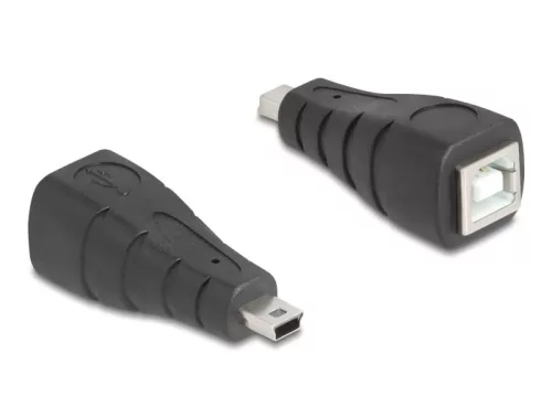 Delock USB 2.0 adapter Mini USB 5 tűs apa   B-típusú USB anya (DL-67200)