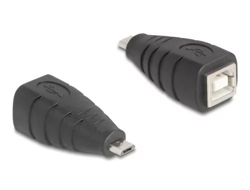 Delock USB 2.0 adapter Micro-B-típusú USB apa - USB B-típusú anya (DL-67201)