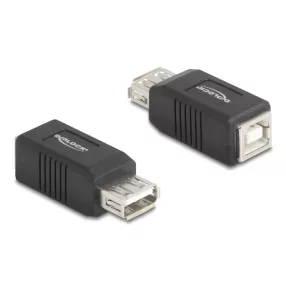   Delock USB 2.0 adapter A-típusú USB anya   B-típusú USB anya (DL-67203)
