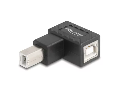 Delock USB 2.0 adapter B-típusú USB apa   B-típusú USB anya 90 -ban felfelé hajlított (DL-67205)