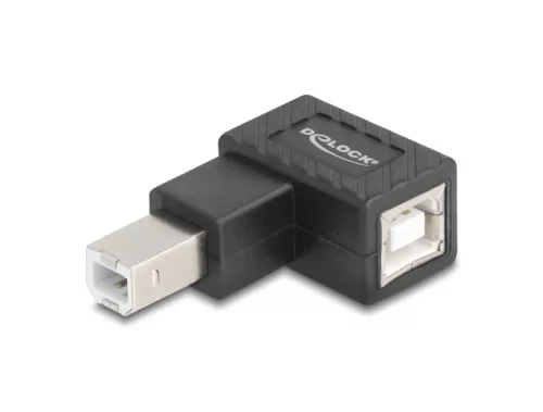 Delock USB 2.0 adapter B-típusú USB apa   B-típusú USB anya 90 -ban jobbra hajlított (DL-67206)