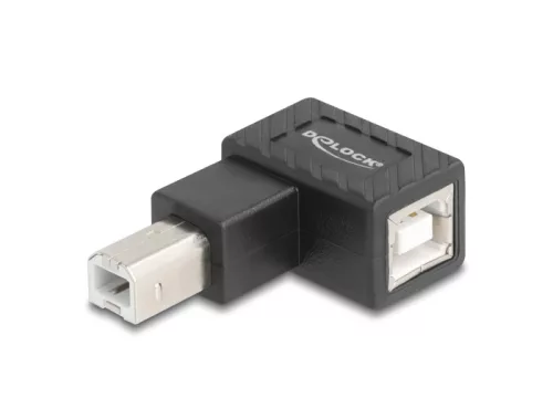 Delock USB 2.0 adapter B-típusú USB apa   B-típusú USB anya 90 -ban balra hajlított (DL-67207)