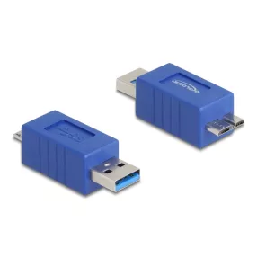   Delock USB 5 Gbps adapter A-típusú USB apa   USB Micro-B apa (DL-67214)