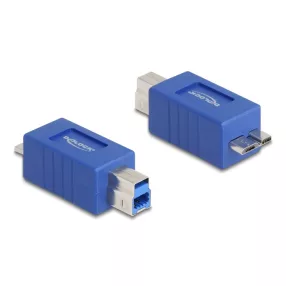   Delock USB 5 Gbps adapter B-típusú USB apa   USB Micro-B apa (elforgatott elrendezés) (DL-67215)
