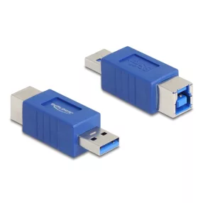   Delock USB 5 Gbps adapter A-típusú USB apa   B-típusú USB anya (elforgatott elrendezés) (DL-67217)