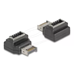   Delock Adapter USB 10 Gbps E-típusú A kulcs apa   anya hajlított (DL-67237)